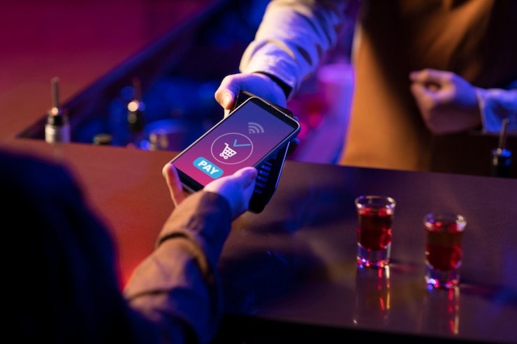 Antarmuka metode pembayaran e-wallet bioshock dengan logo DANA, OVO, GoPay, ShopeePay, dan LinkAja